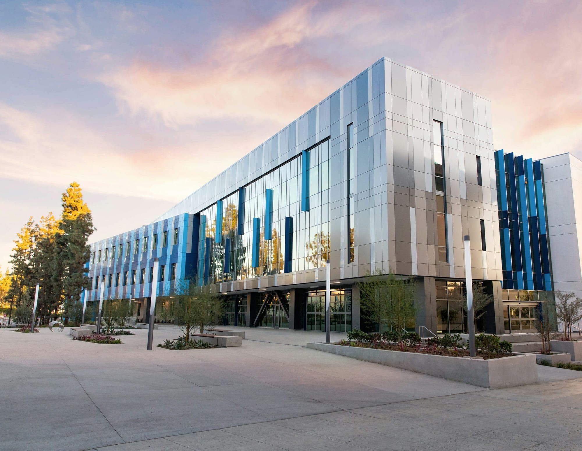 Modern glass and aluminium office campus